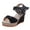 Black, variant on Womens Espadrilles Wedges Sandals Heels Open Toe Denim Platform Slip on Dress Shoes Size 6-9