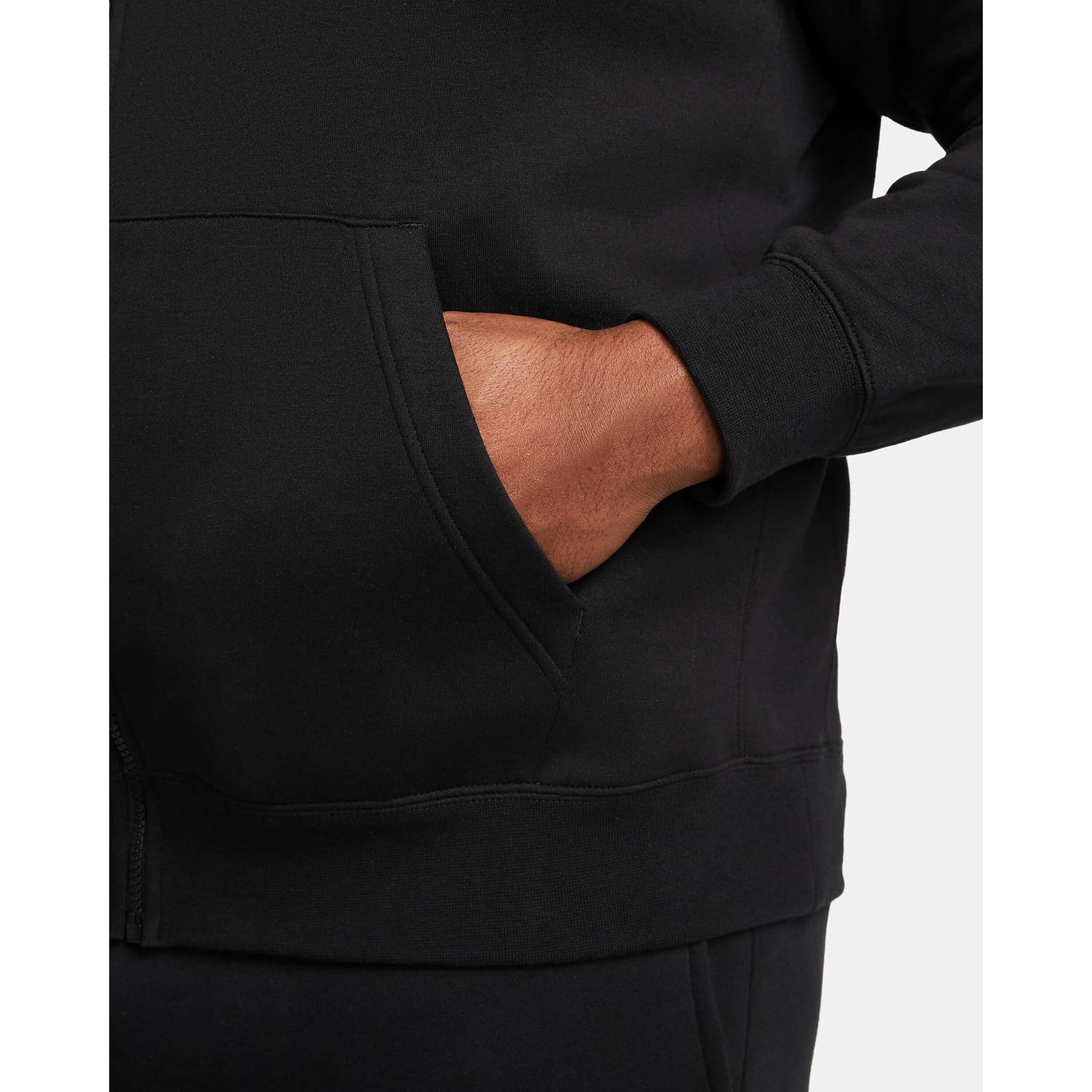Nike Men's Sportswear Club Fleece Full-Zip Hoodie, Black