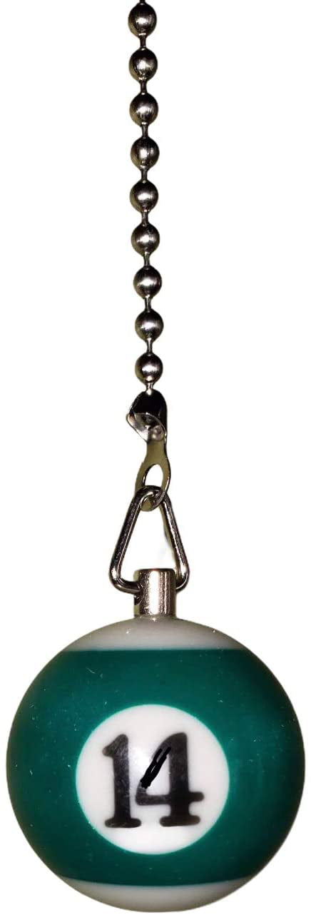 Billiard Ball Ceiling Fan Pull Chain Extender Yellow 1 - Solid