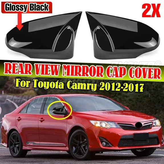M Style Pair Car Rear View Mirror Cover Side Mirror Shell For Toyota Camry 2012-2017 Add-on Rearview Mirror Cover Trim