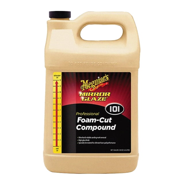 Meguiar's, Mirror Glaze Pulimento para Esponja Profesional, M10101, 3.79L.
