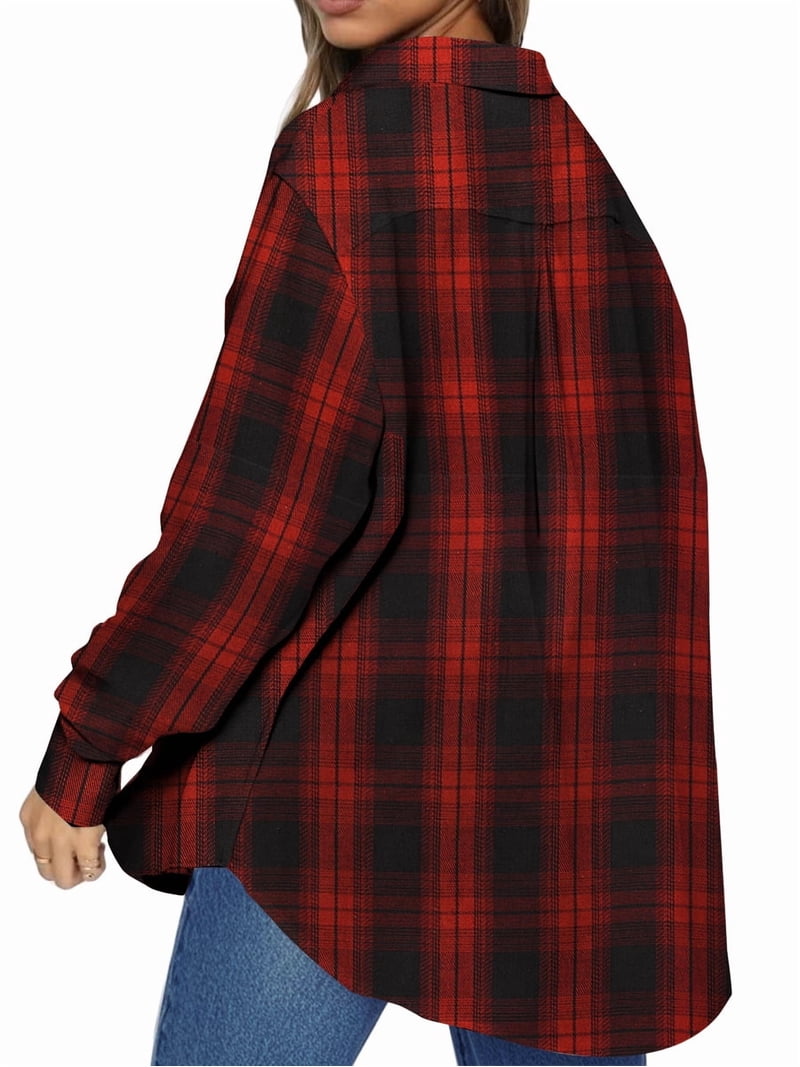 Chemise Femme Of Two Minds Rouge à Carreaux – Taille L, Occasion Très Bon état, Coton