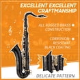 thumbnail image 3 of Saxofón Muslady saxofón tenor si bemol negro lacado saxo con estuche de instrumentos boquilla correa de cuello de caña cepillo de paño de limpieza para músicos principiantes Maboto Saxofón, 3 of 6