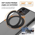 thumbnail image 4 of Allytechgroup Magnetic Case for iPhone 11, Built-in Invisible 360° Rotatable Kickstand, Compatible with MagSafe, PU Leather Slim Shockproof Protective Phone Case Cover, Grey, 4 of 7