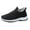 Black, variant on Oyedens Womens Mens Snow Boots Winter Warm Plush Lined Slip on Walking Loafers Sneakers Work Shoes