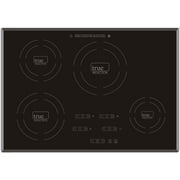 True Induction TI-4B Built-In 30" 4-Burner Induction Glass-Ceramic Cooktop, UL858 Certified, 7400W