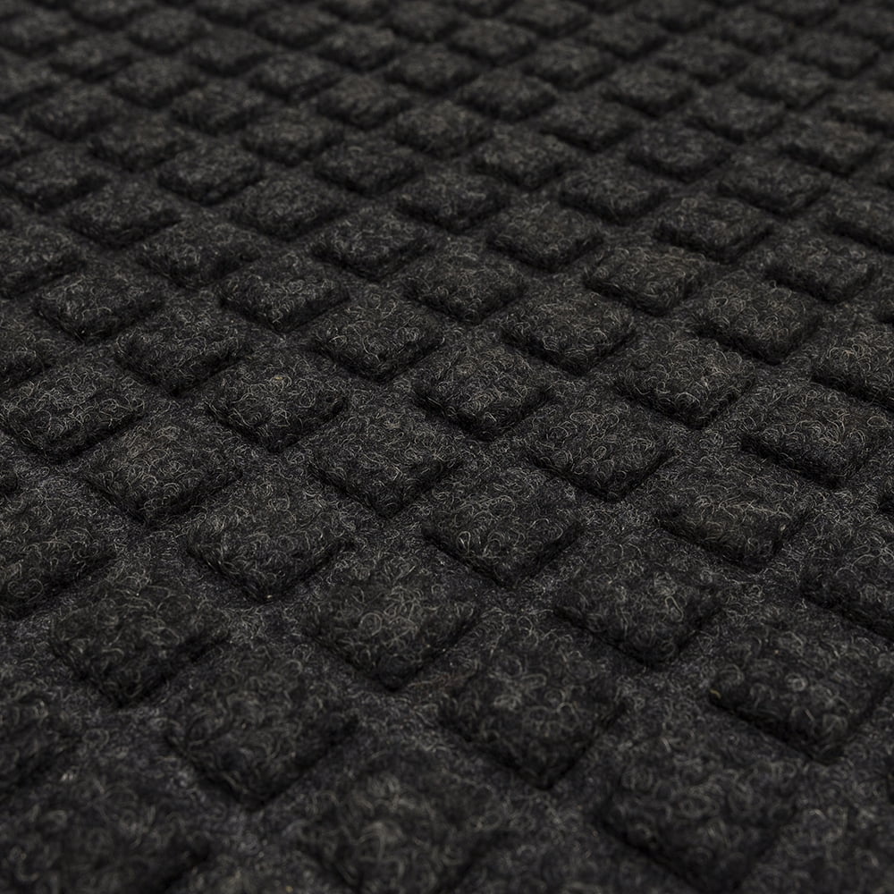Mohawk Home Waffle Grid Impression Low Pile Non-Slip Indoor/Outdoor Door Mat, Onyx, 2' x 3'