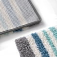 thumbnail image 5 of Alfombra de baño de lujo, alfombras de baño de poliéster extra suaves y absorbentes, alfombra de baño peluda de felpa antideslizante, lavable a máquina, alfombrillas de baño para piso de baño, bañera, 5 of 5