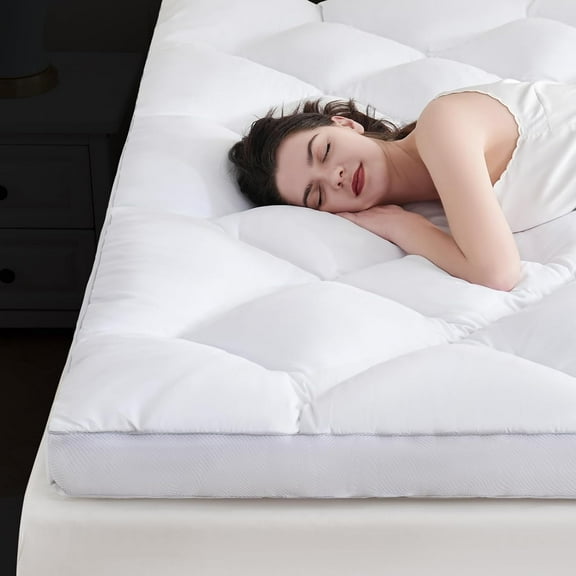 3 Inch Twin Mattress Topper, Ultra Thick and Fluffy Supportive Memory Foam Mattress Topper for Body Pain, Mattress Pad with Breathable Mesh Design for Deep Sleep,75x39x3 Inches