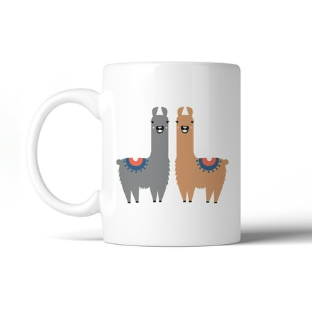Machine Coffee Mug - Llama Pattern Microwave Dishwasher Safe Ceramic Coffee Mug Gift