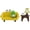 Long Sofa-yellow, variant on Cute Mini Frog Figurine with Small Sofa Resin Frog Figure for Office Home Decor - Cute Frog Gift for Frog Lovers