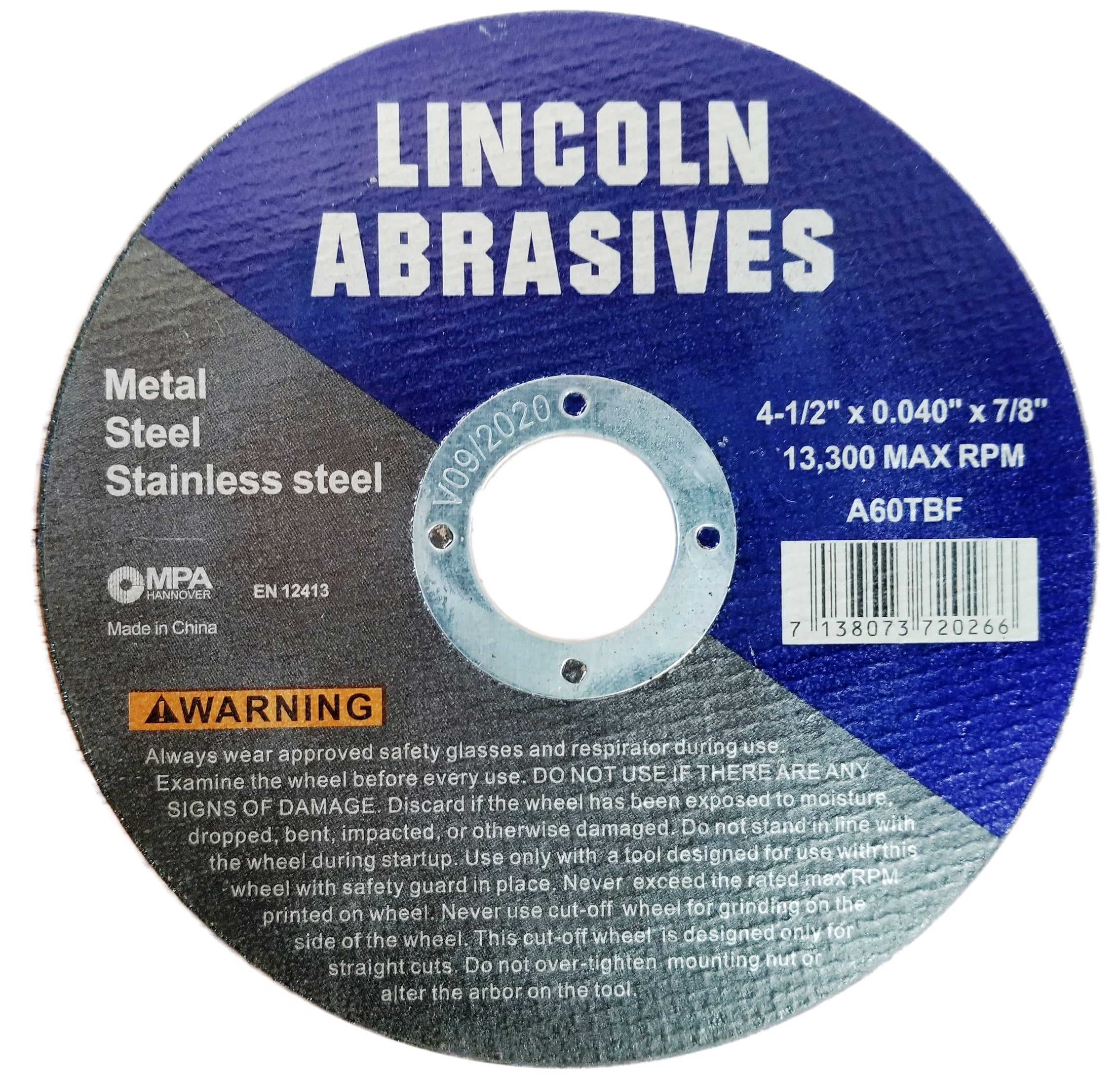 100 Industrial 4.5 x.040x7/8 Cut-off Wheel Stainless Steel Metal Cutting Disc