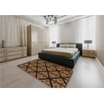 thumbnail image 4 of Ahgly Company Indoor Rectangle Patterned Black Bean Brown Area Rugs, 7' x 9', 4 of 6