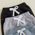 thumbnail image 7 of Okbabeha 3 Pack Baby Boy Pants Toddler Sweatpants Athletic Solid Color Elastic Waist Joggers Leggings, 7 of 7