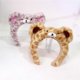 thumbnail image 4 of Leopard Print Bear Ear Headbands Comfortable Furry Plush Hairband For Women Children Birthday Party Gathering Dressingup Yellow, 4 of 4