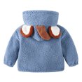 thumbnail image 3 of Bwdbhd Girls'Coat Padded Winter Jacket Warm Hooded Jacket Blue,6-9 Months, 3 of 3