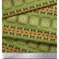 thumbnail image 2 of Soimoi Poly Georgette Fabric Geometric African Print Fabric by Yard 52 Inch Wide, 2 of 3
