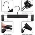 thumbnail image 4 of 20 Pack Pants Hangers with Adjustable Clips, 12 Inch Plastic Skirt Hangers, Stainless Steel Hooks, Non Slip Clips for Pants, Jeans, Shorts - Rust Resistant Closet Organizers, 4 of 7