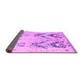 thumbnail image 2 of Ahgly Company Indoor Square Abstract Purple Modern Area Rugs, 3' Square, 2 of 4