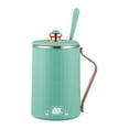 thumbnail image 1 of GUOOL Portable Electric Kettle Boiler Jug thermal Cooker Fast Boiling Stainless Steel Water Milk 450ml Tea Insulated Cup for caravans Hotel Green, 1 of 9