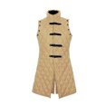 thumbnail image 2 of The Medievals Men Fancy Dress Gambeson Thick Padded Coat Aketon Jacket Armor - Camel Cotton Fabrics, Medium, 2 of 2