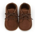 thumbnail image 6 of HsdsBebe?Baby?Boys?Girls?Oxford?Shoes?PU?Leather?Soft?Rubber?Sole?Sneakers??Anti-Slip?Toddler?Ankle?Boots?Infant?Walking?Shoes Moccasins, 6 of 6