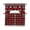 Red, variant on Boho Southwest Kitchen Swag Valances for Windows, Turquoise Native Bear Maple Leaf Aesthetic Swag Valances Curtains for Living Room, Rod Pocket Window Treatments for Bathroom, Bedroom, Cafe, 56"x36"