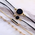 thumbnail image 5 of Boho Round Marble Charm Bracelet Set For Women Geometric Black String Rope Chain Bangle Female Bohemian Jewelry Gift, 5 of 6