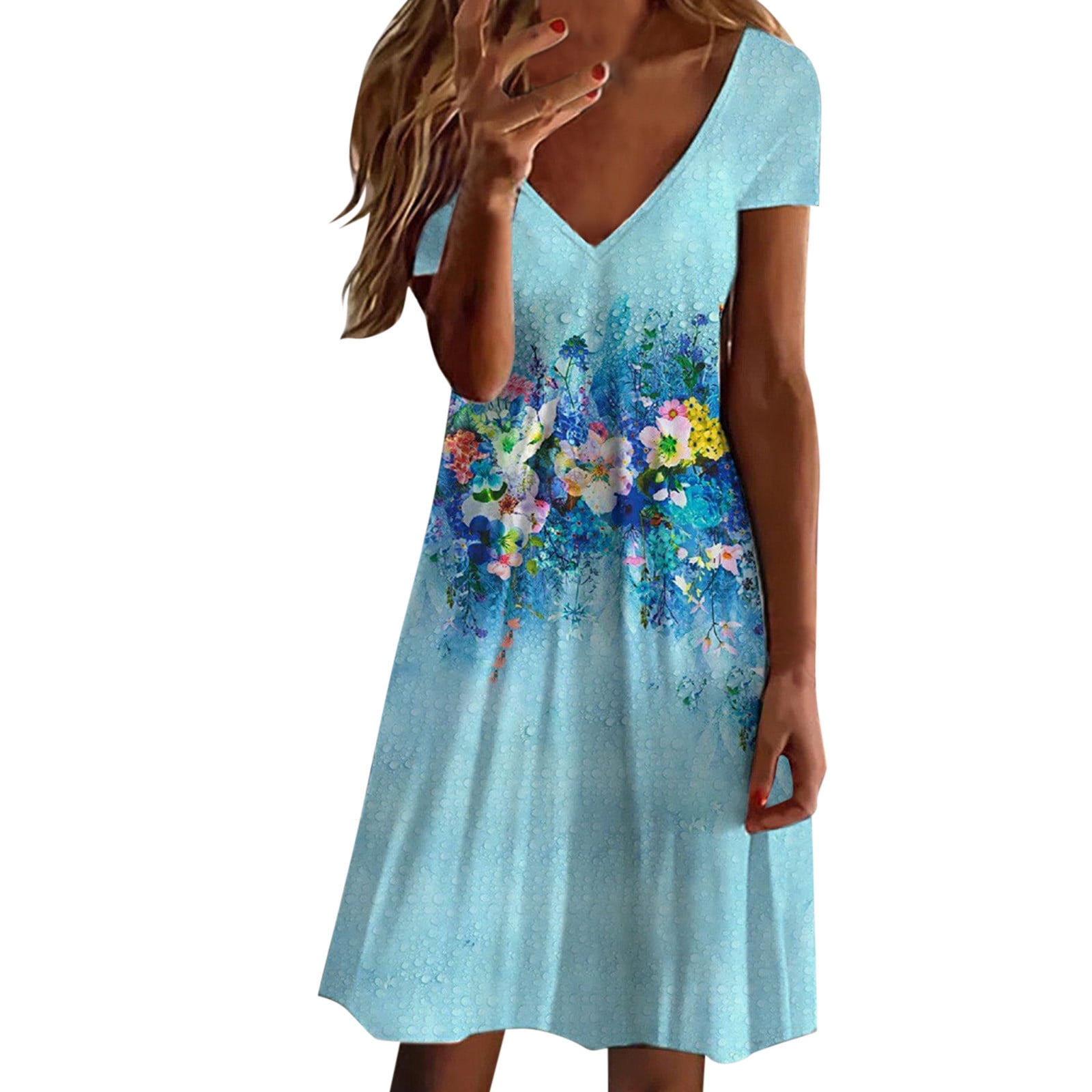 adviicd Halter Dresses For Women Womens Patio Dress Lounger Floral