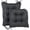 Denim Black, variant on Klear Vu The Gripper Non-Slip Rocking Chair Cushion Thick, includes Seat Pad & Back Pillow with Ties for Indoor Living Room Rocker, 17x17 Inches, 2 Piece Set, Gray 2 Count