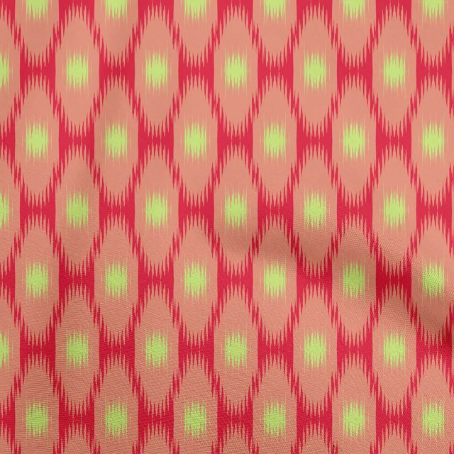 oneOone Velvet Orange Fabric Ikat Sewing Craft Projects Fabric Prints By Yard 58 Inch Wide