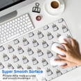 thumbnail image 4 of Long Mouse Pads for Desk,White Cartoon Unicorn Head Pattern Desk Mats on Top Of Desks, Desk Mouse Pad Extra Large with 3mm Non-Slip Base and Stitched Edge for Gaming,Office,Work,Home 31.5"x11.8", 4 of 6