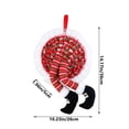 thumbnail image 3 of Christmas Knitted Legs Wreath Front Door Wreath Christmas Tree Ornaments For Window Indoor Outdoor Party, 3 of 7