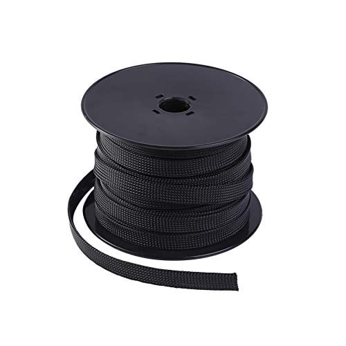 Wire Sleeving Keco 100ft 1/2 inch PET Expandable Braided Cable Sleeve 