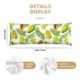 thumbnail image 2 of Body Pillow Cover - Soft Body Pillow Pillowcase, Papaya star fruit leaf Breathable Long Body Pillow Case Cover with Invisible Zipper 20x60in, 2 of 5