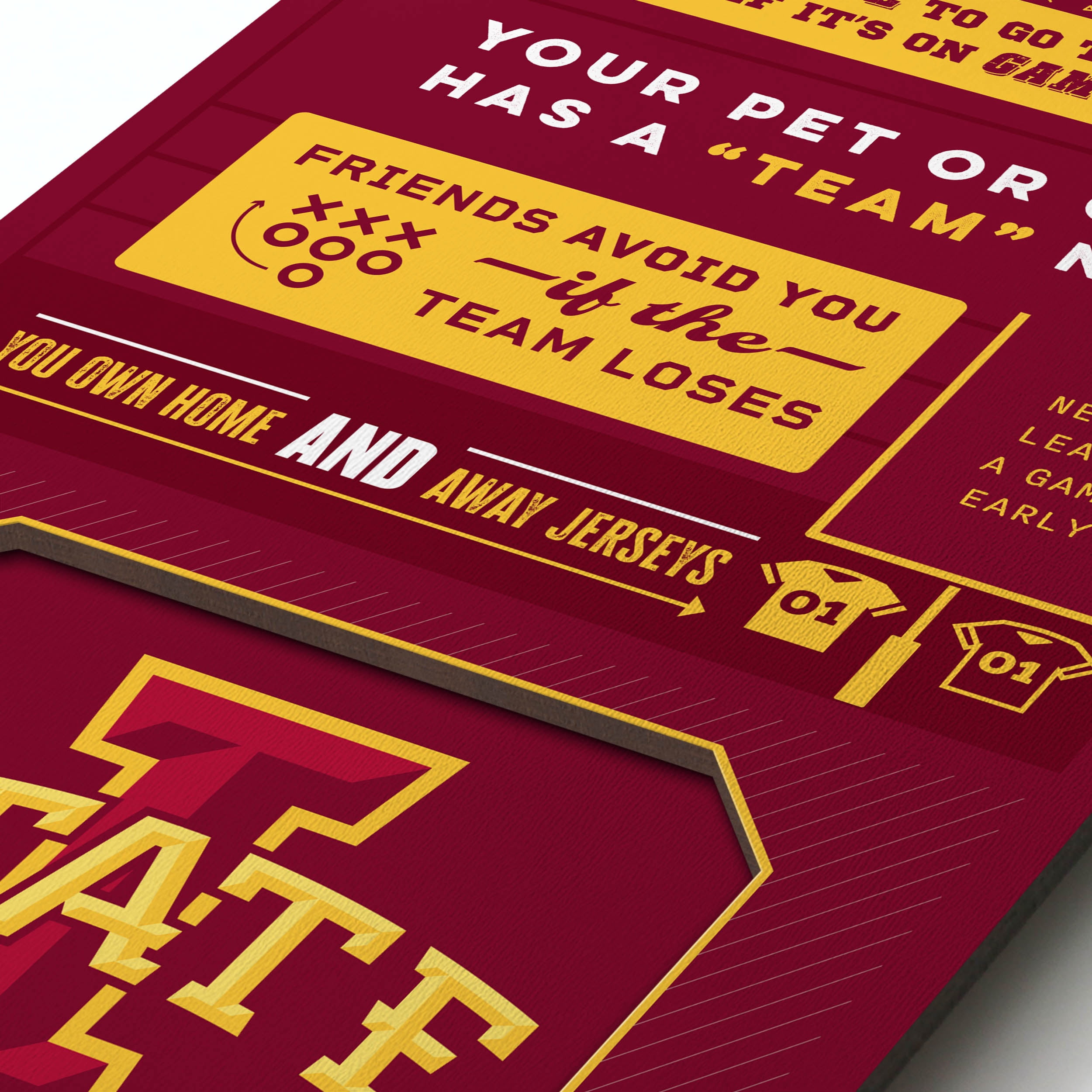 YouTheFan NCAA Iowa State Cyclones 3D Top 10 Wall Art