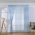 thumbnail image 3 of Cortina de poliéster para ventana, cenefas de gasa para decoración de dormitorio y sala de estar (azul), 3 of 8