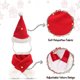 thumbnail image 3 of Gorro de Papá Noel con bufanda para gato, gorro de Papá Noel para cachorro, conjunto de disfraz de Navidad para mascota, suministros para disfraces de fiesta de Navidad, 3 of 5
