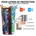 thumbnail image 3 of Pioneer Flower 10oz Tumblers Stainless Steel Tumbler with Lid and Straw,Vacuum Insulated Double Wall Travel Tumbler Cups with Cleaning Brush for Coffee, Tea, 3 of 4