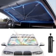 thumbnail image 1 of Car Windshield Sun Shade Umbrella - 5 Layers Nano Coating, 10 Fiberglass Ribs, Foldable Front Window Sunshade UV Blocker for Sedan & SUV, 1 of 5