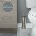 thumbnail image 4 of Bath Bliss Stainless Steel Toilet Brush and Holder in Two Tone, 4 of 6