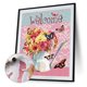 thumbnail image 5 of Cuadros Decorativos Kits de pintura al óleo de flores por números dibujo de lienzo para adultos niños decoración del hogar Ehuebsd Nuevos Originales, 5 of 5