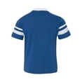 thumbnail image 5 of Augusta 361A Youth Sleeve Stripe Jersey - Royal & White- Medium, 5 of 6