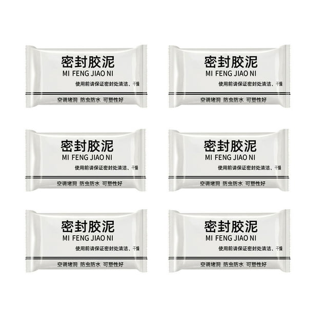 Scellant de Boue Blanc pour Trous, Fissures et Réparations de Toit - Flexible, Imperméable, Ignifuge, Sèche en 10 Minutes