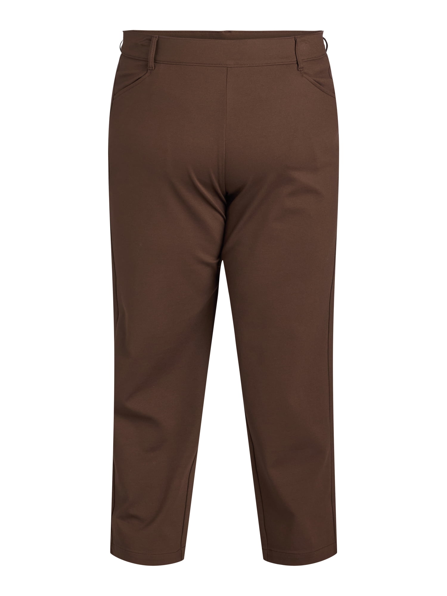 Terra & Sky Women's Plus Ponte Straight-Leg Pants, 29” Inseam, Sizes 0X-6X