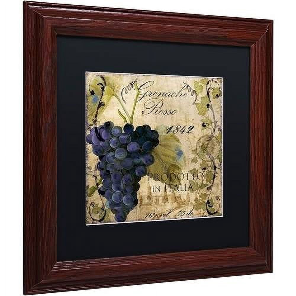 Trademark Fine Art "Vino Italiano III" Canvas Art by Color Bakery Black Matte, Wood Frame