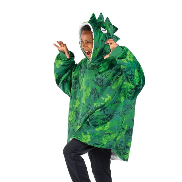 Bare Home Manta de Felpa Sherpa para Usar Mullida y Suave, Liviana, para Niños, Dinosaurio