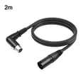 thumbnail image 1 of Bgsha XLR Microphone Extension Cable Adapter 90 Degree 3-Pin for Speakers Recording, 1 of 5