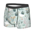 thumbnail image 2 of Fotbe Goose and Doodle Flowers Men’s Total Support Pouch Boxer Briefs, X-Temp Cooling, Moisture-Wicking Underwear, Regular, Long-leg and Trunk-X-Large, 2 of 9
