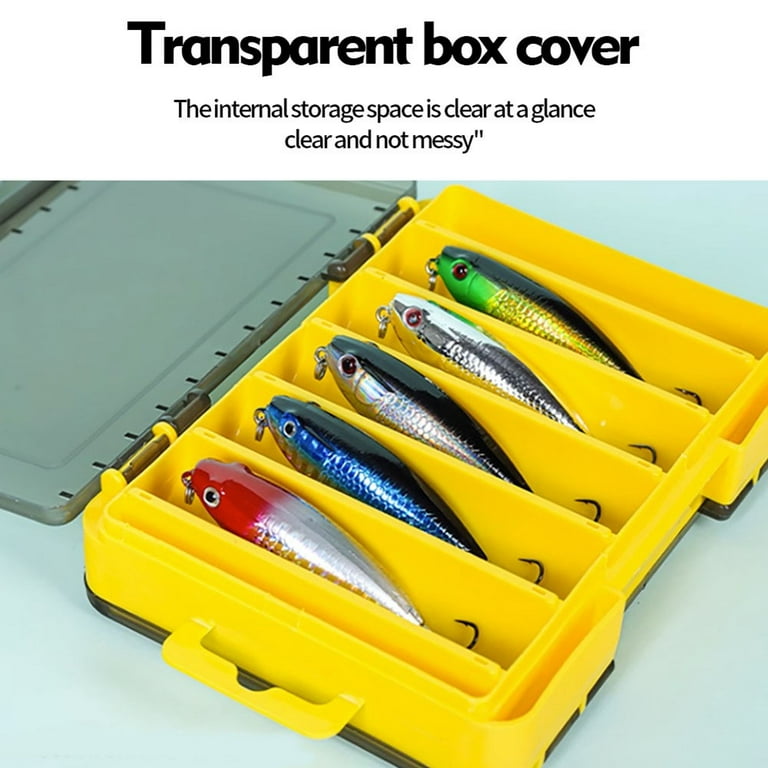 YLLSF PROBEROS Double Waterproof sided lure box Fishing Bait Tackle Storage  Case